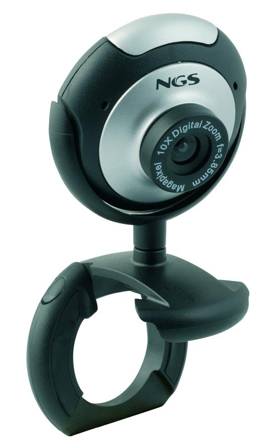 XpressCam300 cámara web 5 MP USB 2.0 Negro, Plata