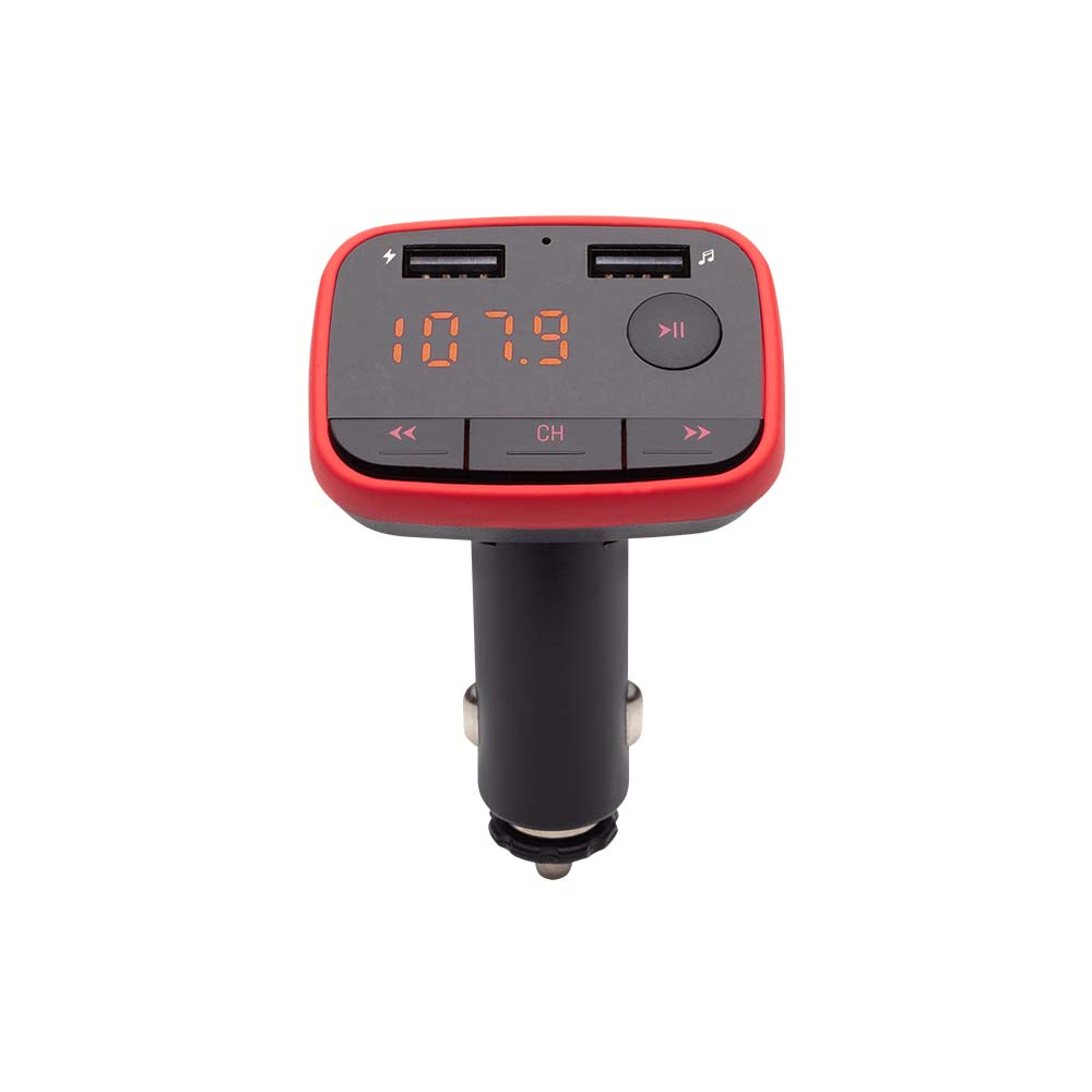 TR-10 transmisor FM 87 - 108 MHz Bluetooth/USB Negro, Rojo