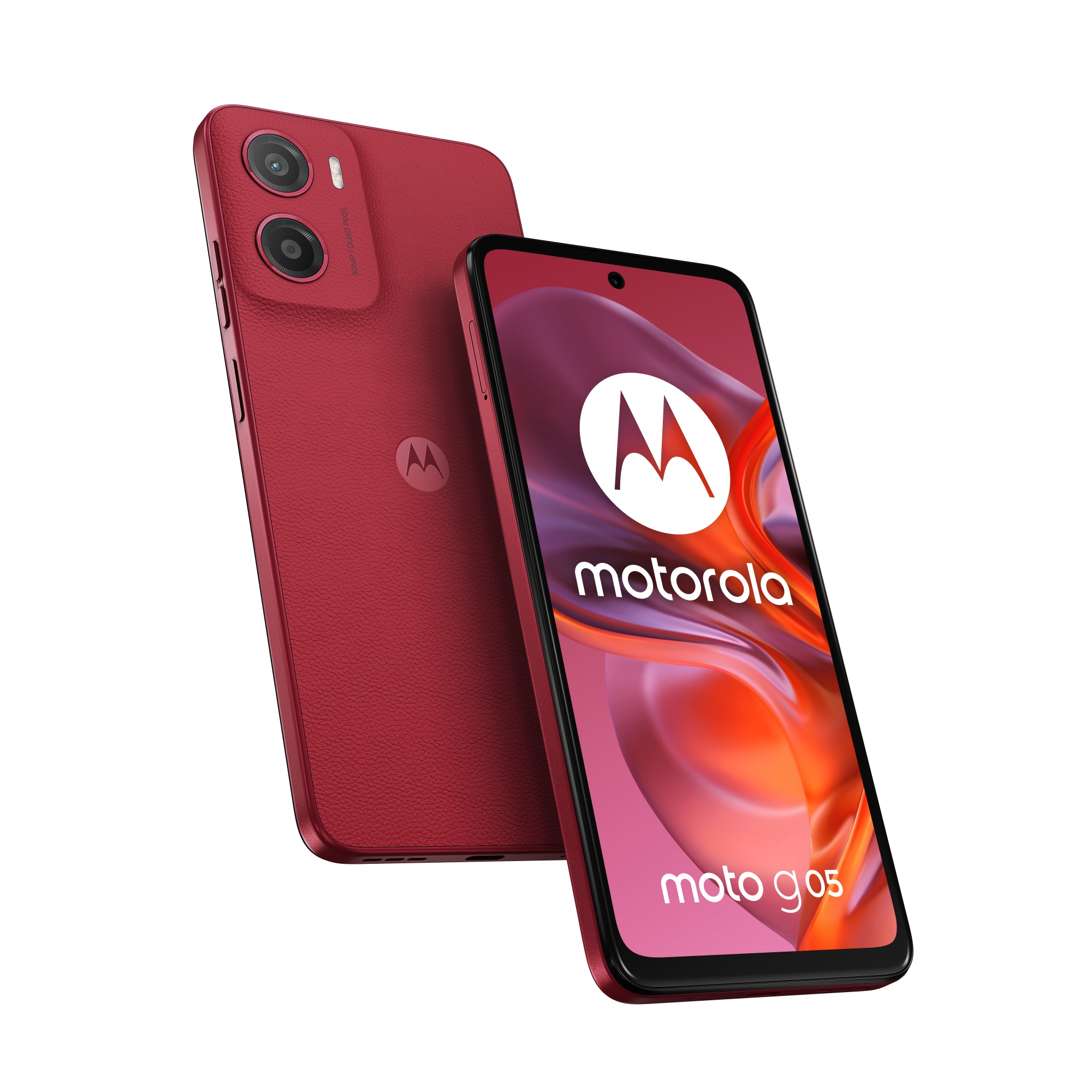 moto g05 16,9 cm (6.67") SIM doble Android 15 4G USB Tipo C 4 GB 256 GB 5200 mAh Rojo