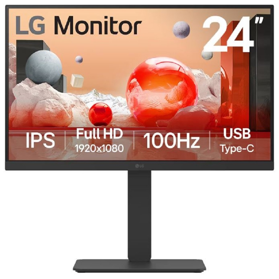 24BA750-B pantalla para PC 60,5 cm (23.8") 1920 x 1080 Pixeles Full HD LCD Mesa Negro