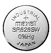 SR626SW Batería de un solo uso Óxido de plata