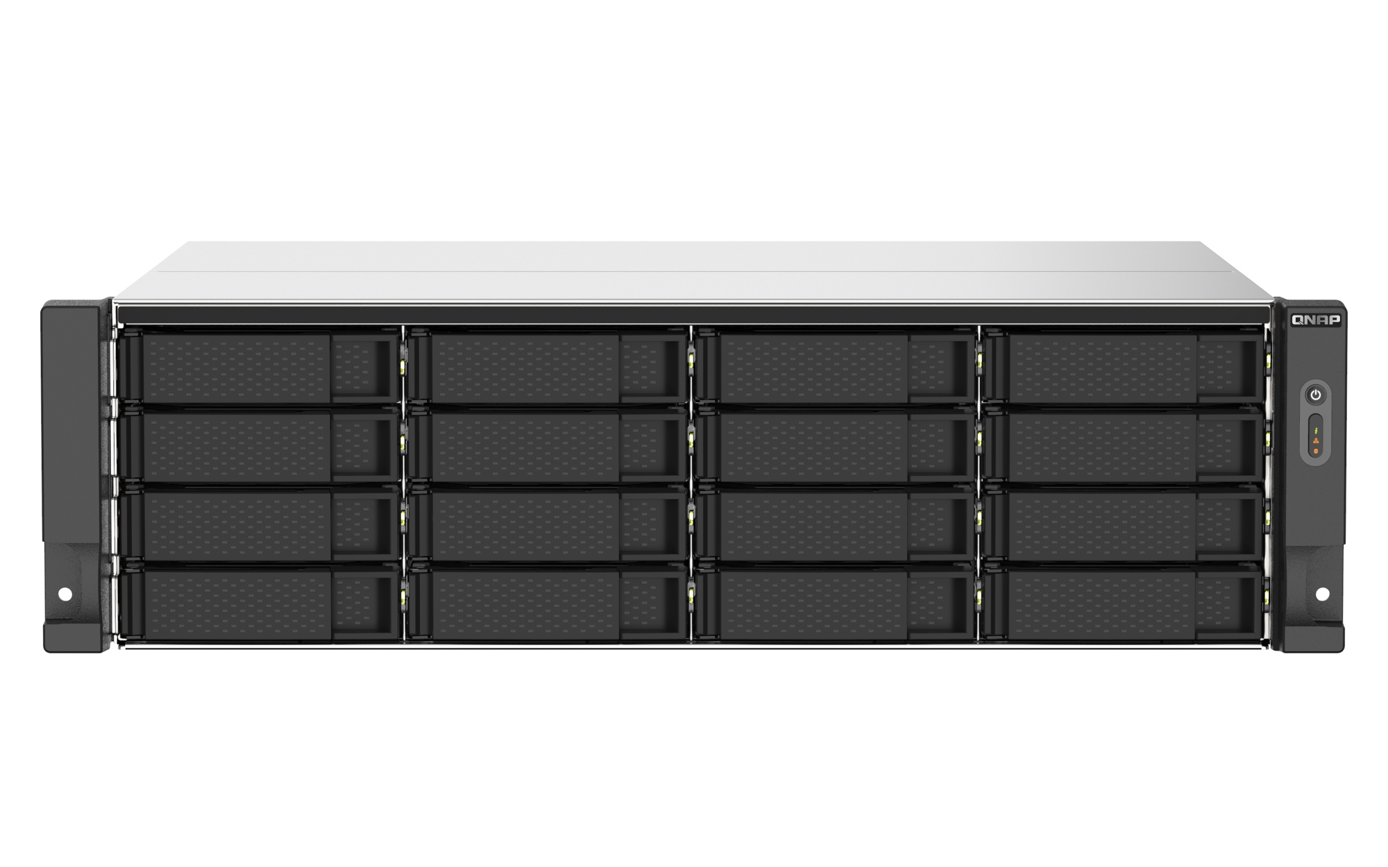 TS-1673AU-RP-16G servidor de almacenamiento NAS Bastidor (3U) Ryzen Embedded V1500B 16 GB DDR4 0 TB QNAP QTS Negro, Gris