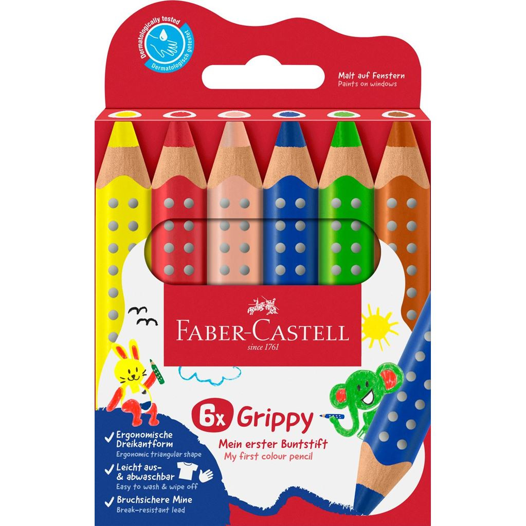 110630 lápiz de color Azul, Verde, Naranja, Rosa, Rojo, Amarillo 6 pieza(s)
