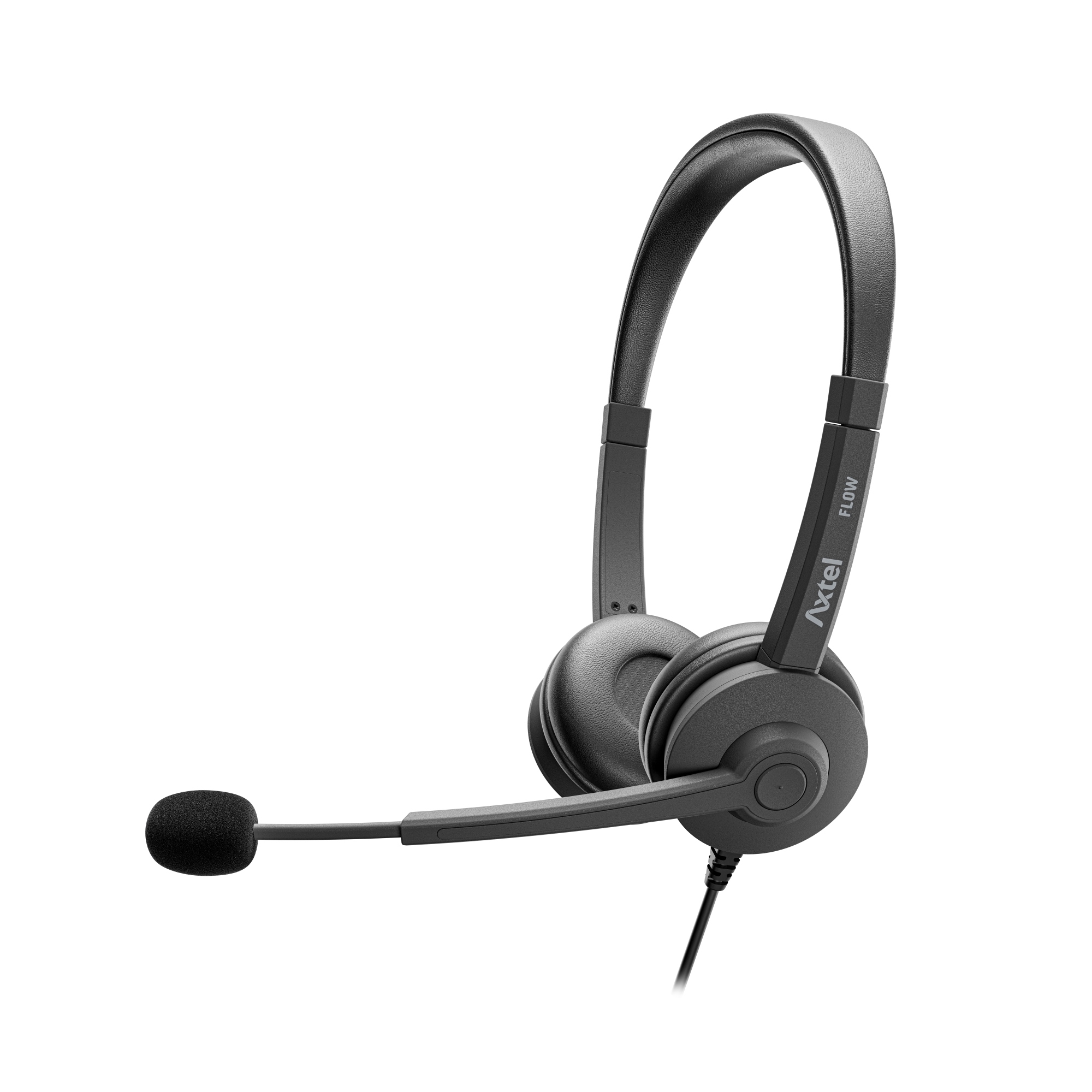 AXH-FLOWUCDC auricular y casco Auriculares Alámbrico Diadema Oficina/Centro de llamadas USB Type-C / USB Type-A Negro