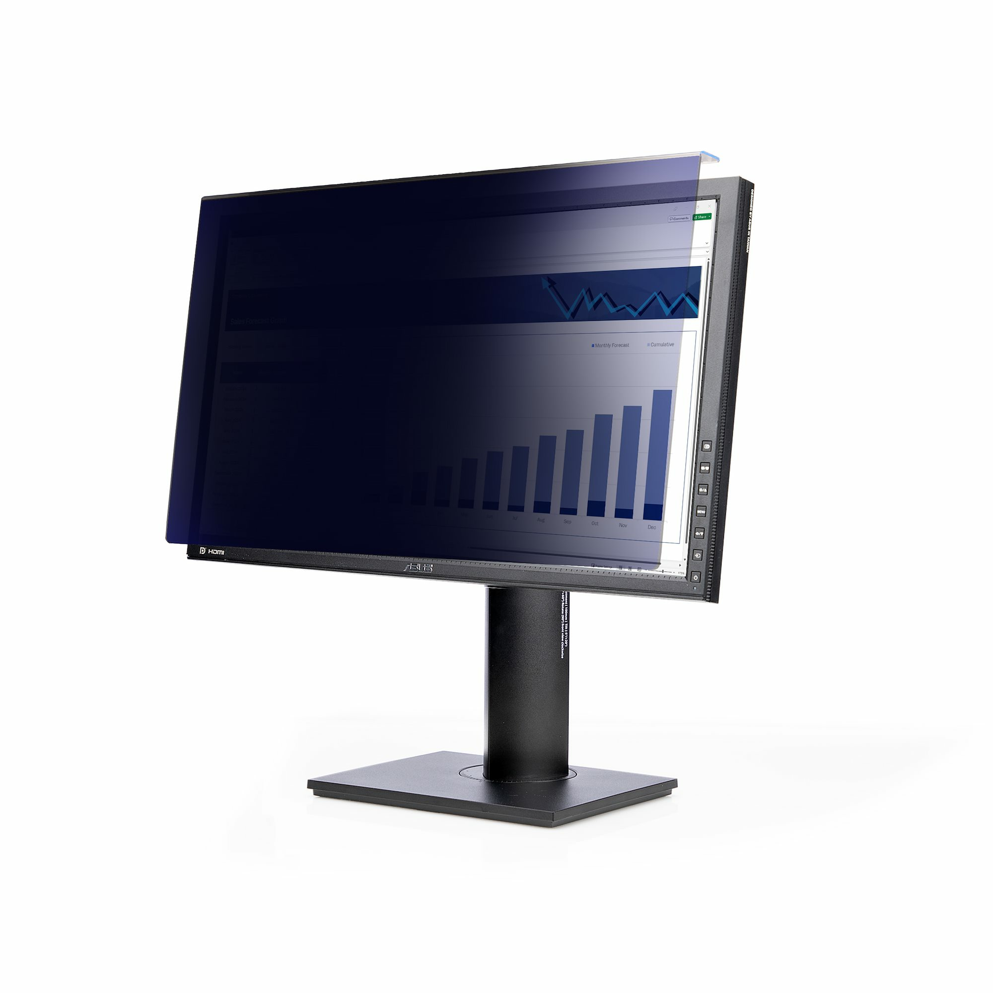 Filtro de Privacidad 16:9 para Monitor de 27" - Colgante - Protector Acrílico de Pantalla - Ángulo de Visión de +/- 30° - Brillante