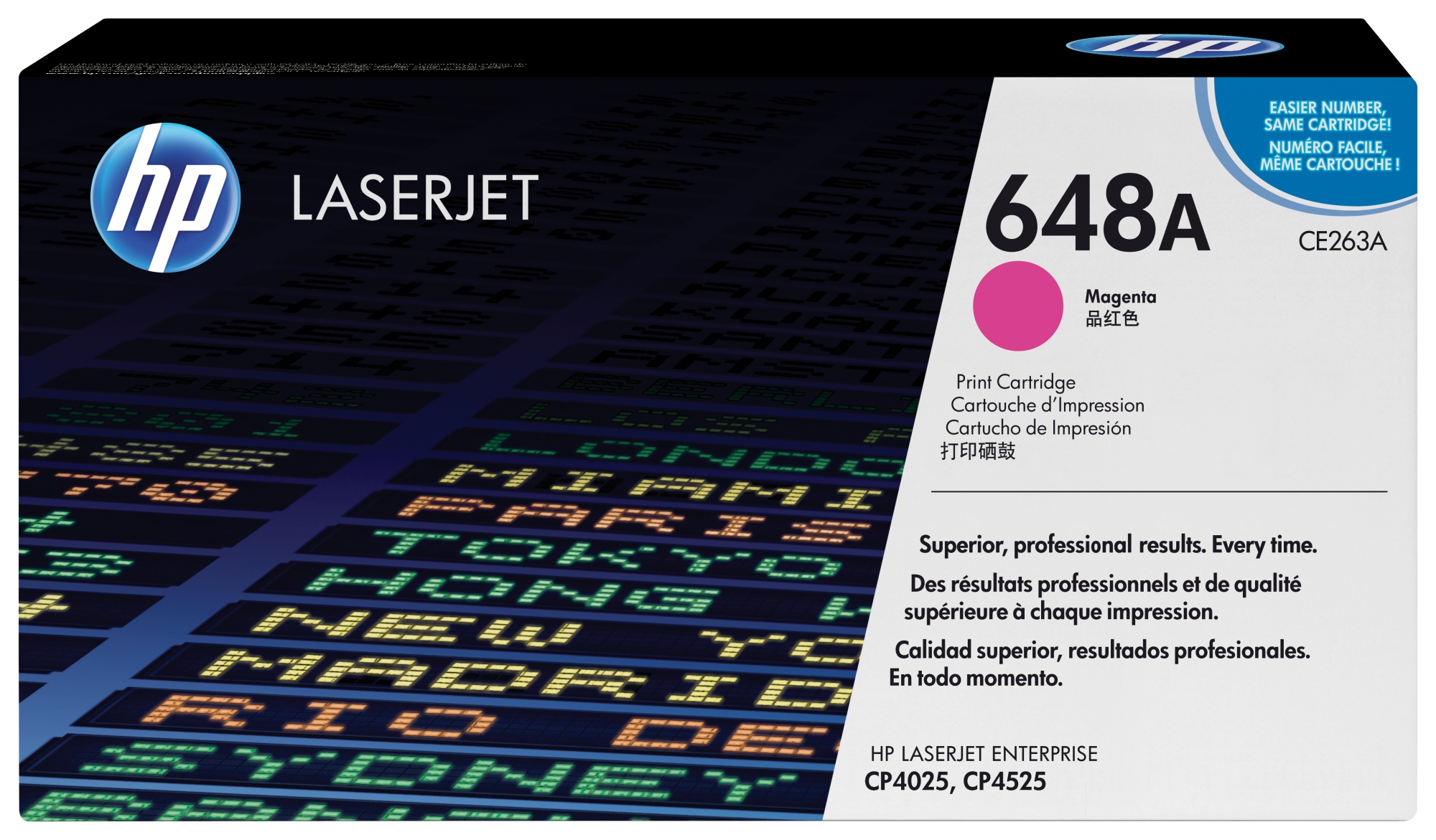 Cartucho de tóner original LaserJet 648A magenta