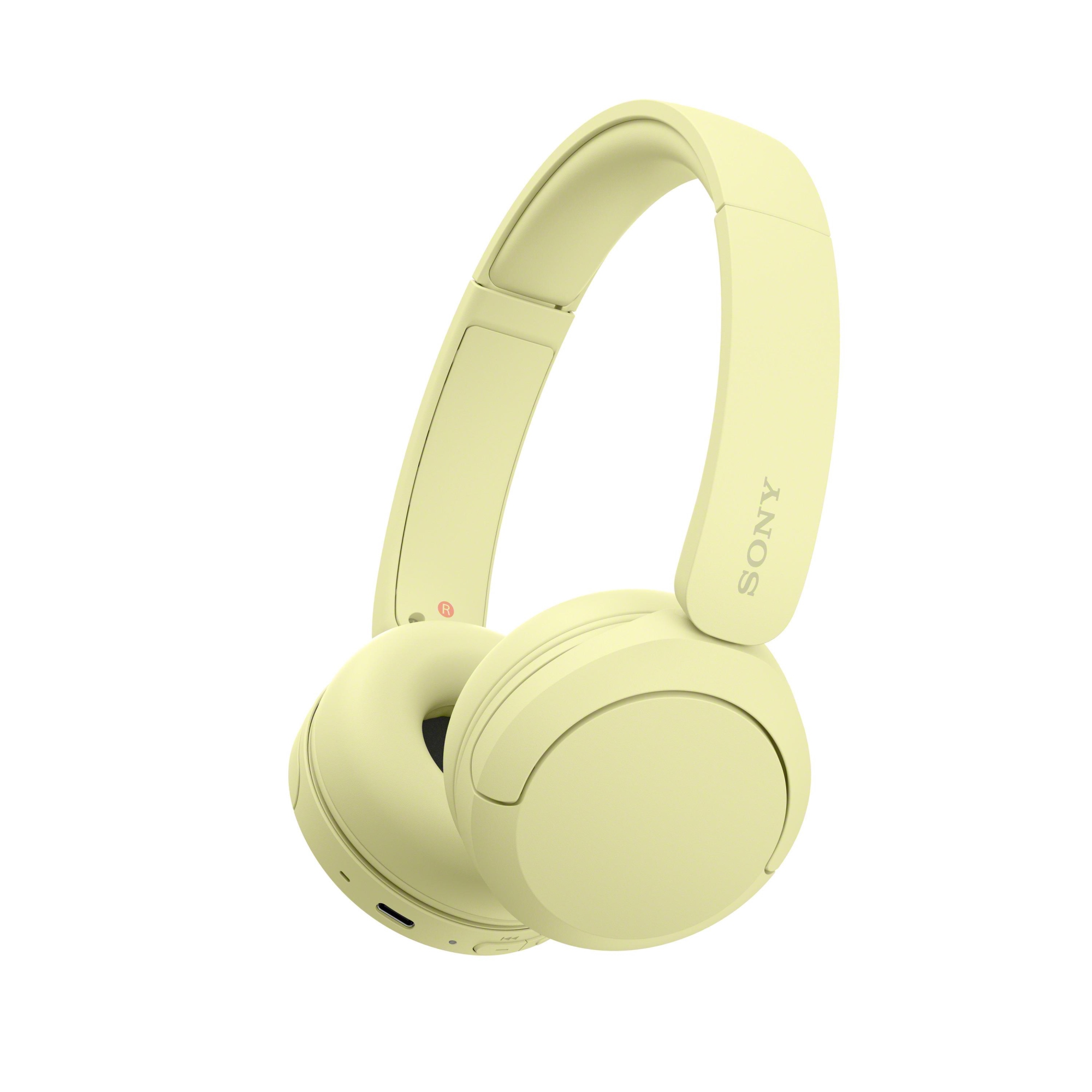 WHCH520Y.CE7 auricular y casco Auriculares Inalámbrico Diadema Llamadas/Música USB Tipo C Bluetooth Amarillo