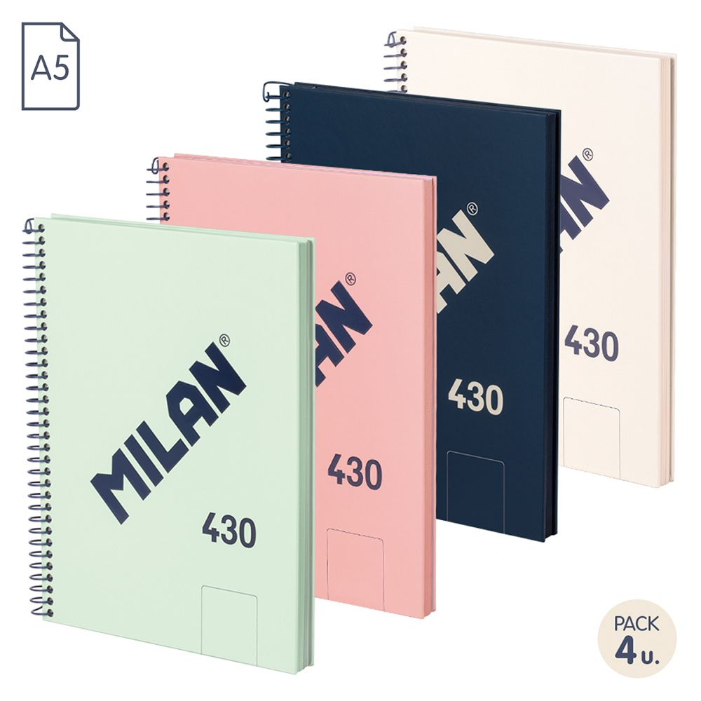 57151E80X4 cuadernos y blocks A5 80 hojas Colores surtidos