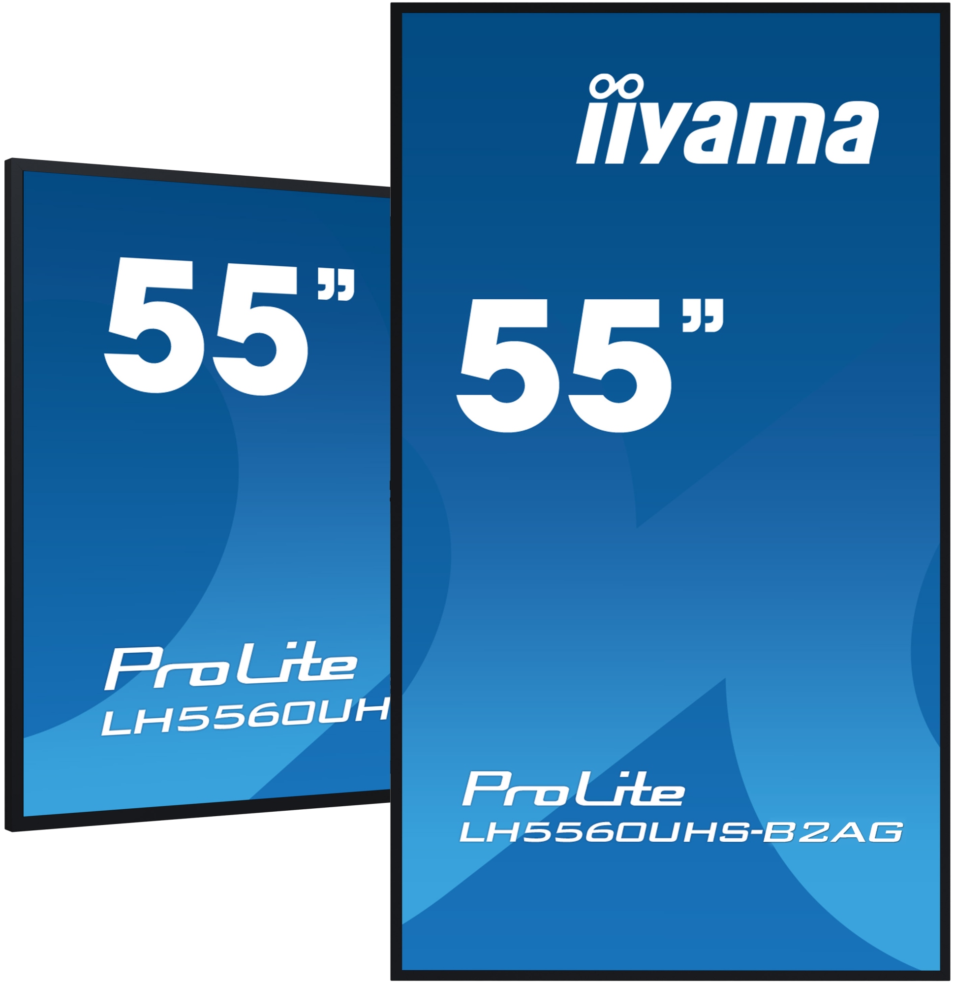 LH5560UHS-B2AG pantalla de señalización Pizarra de caballete digital 138,7 cm (54.6") LED Wifi 500 cd / m² 4K Ultra HD Negro Procesador incorporado Android 11 24/7