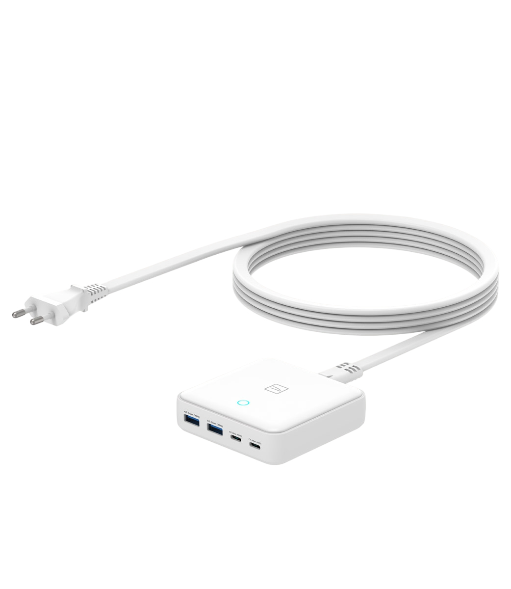 MA-DEGAN65-EU-W cargador de dispositivo móvil Universal Blanco Corriente alterna Carga rápida Interior