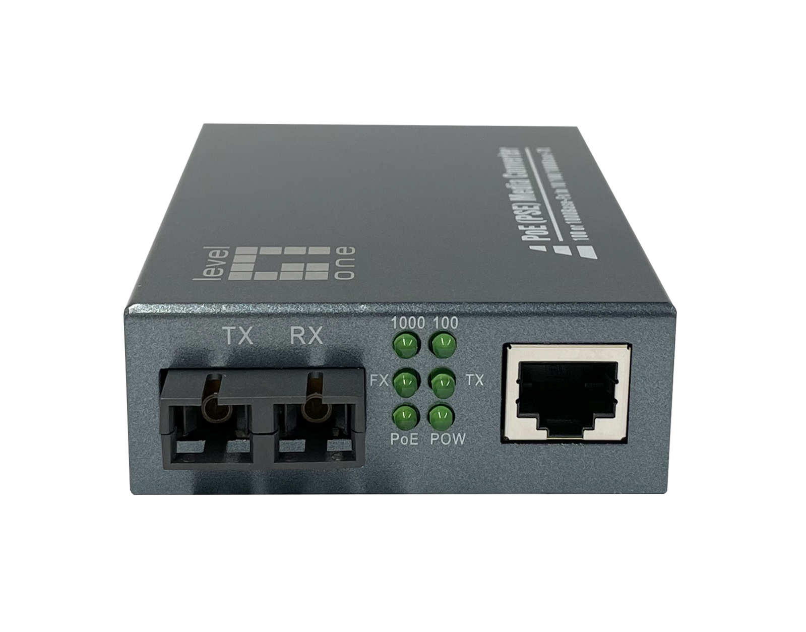 GVT-2014 convertidor de medio 1000 Mbit/s 1310 nm Monomodo Gris