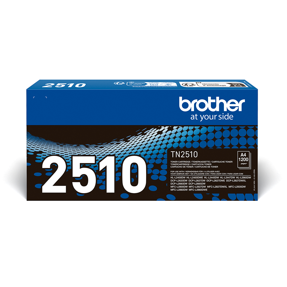 TN-2510 cartucho de tóner 1 pieza(s) Original Negro
