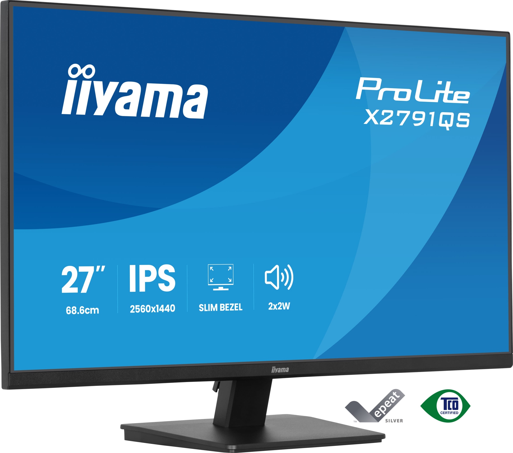 ProLite X2791QS-B1 pantalla para PC 68,6 cm (27") 2560 x 1440 Pixeles Quad HD LED Negro