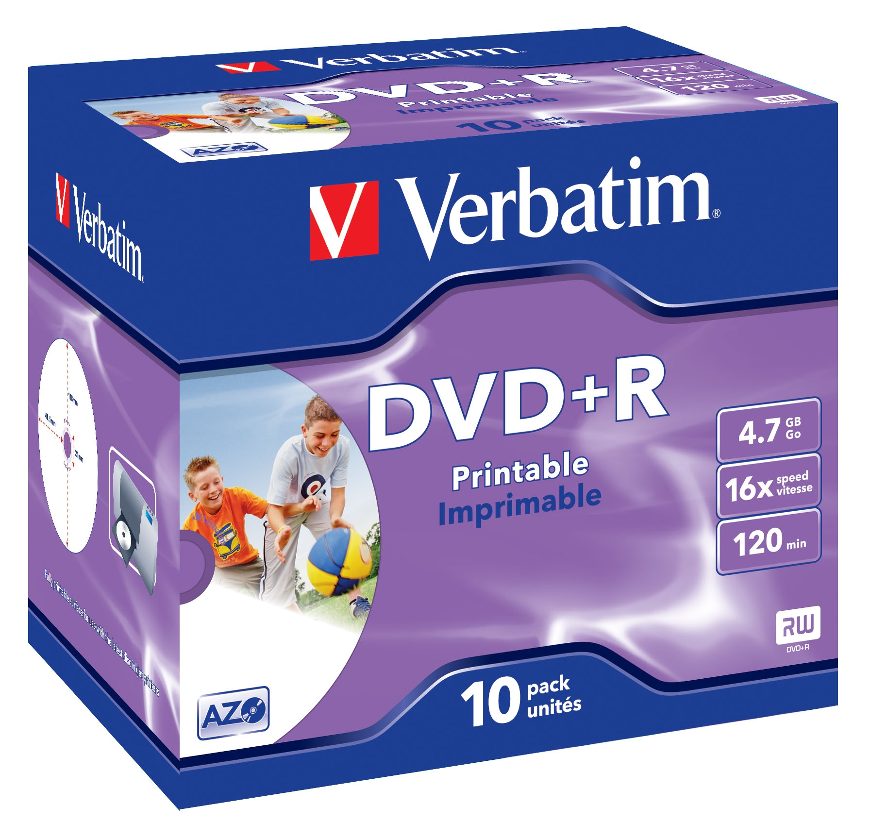 43508 DVD en blanco 4,7 GB DVD+R 10 pieza(s)