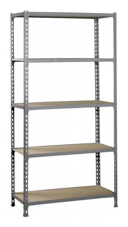 Maderclick 5/400 Aglomerado Metal Gris, Madera natural