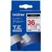 Gloss Laminated Labelling Tape - 36 mm, Red on White cinta para impresora de etiquetas TZ