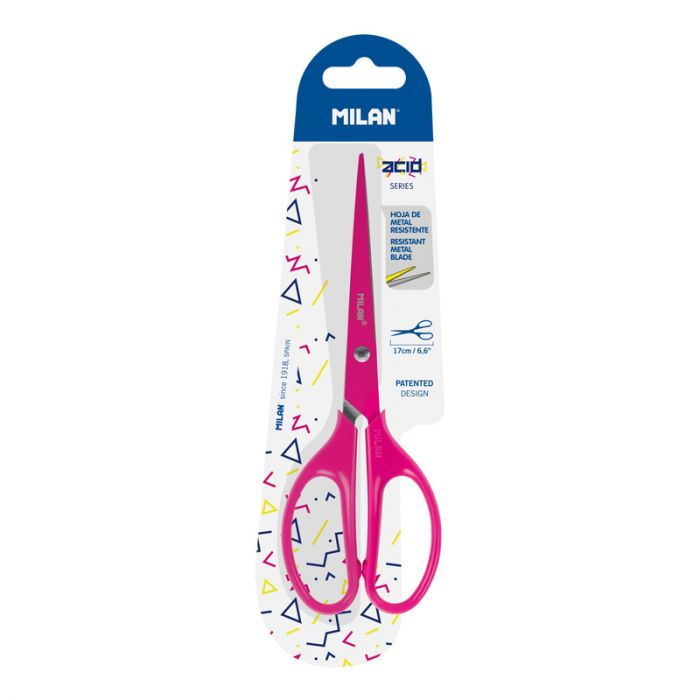 BWM10425P tijera de escritorio y manualidades Tijeras de oficina Corte recto Rosa