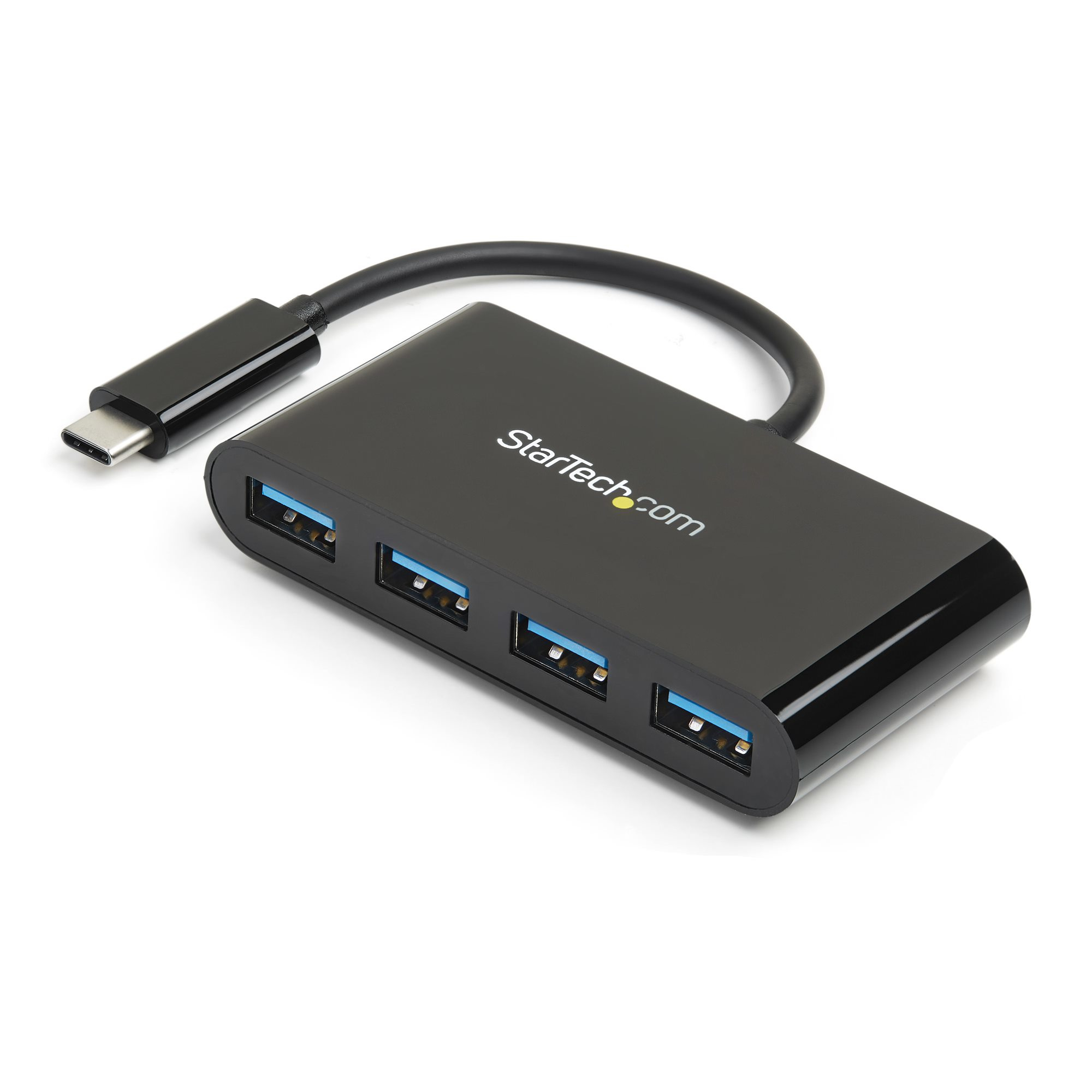 Hub Concentrador USB 3.0 (5Gbps) de 4 Puertos Ladrón USB-C a 4x USB A Alimentado por el Bus - Conversor de USB C a USB