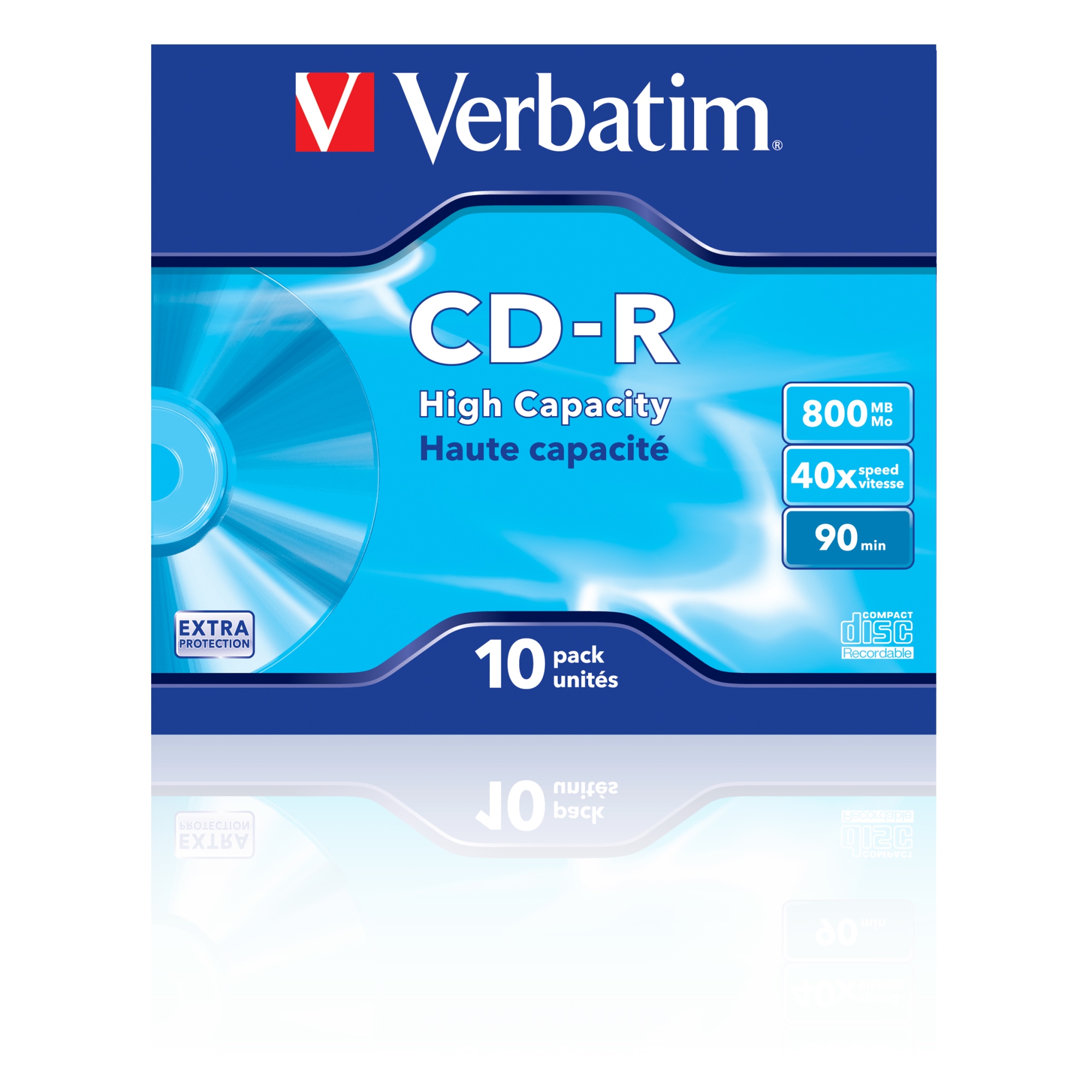CD-R High Capacity 800 MB 40x 10 pieza(s)