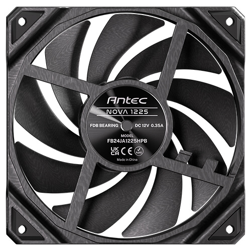 Nova Carcasa del ordenador Ventilador 12 cm Negro 3 pieza(s)