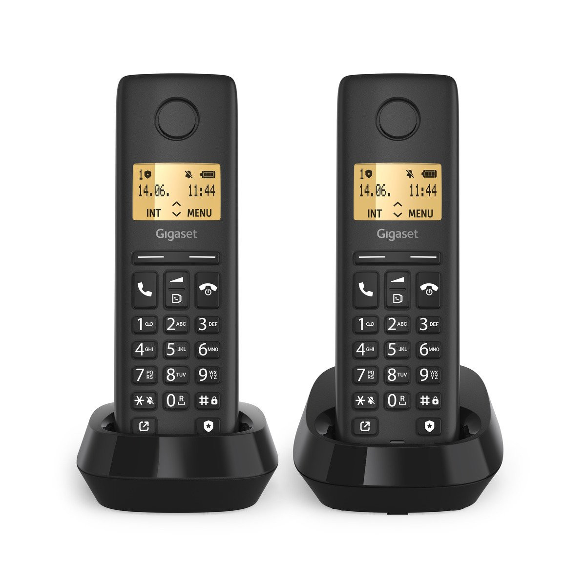 BASIC 100 DUO Teléfono DECT/analógico Identificador de llamadas Negro