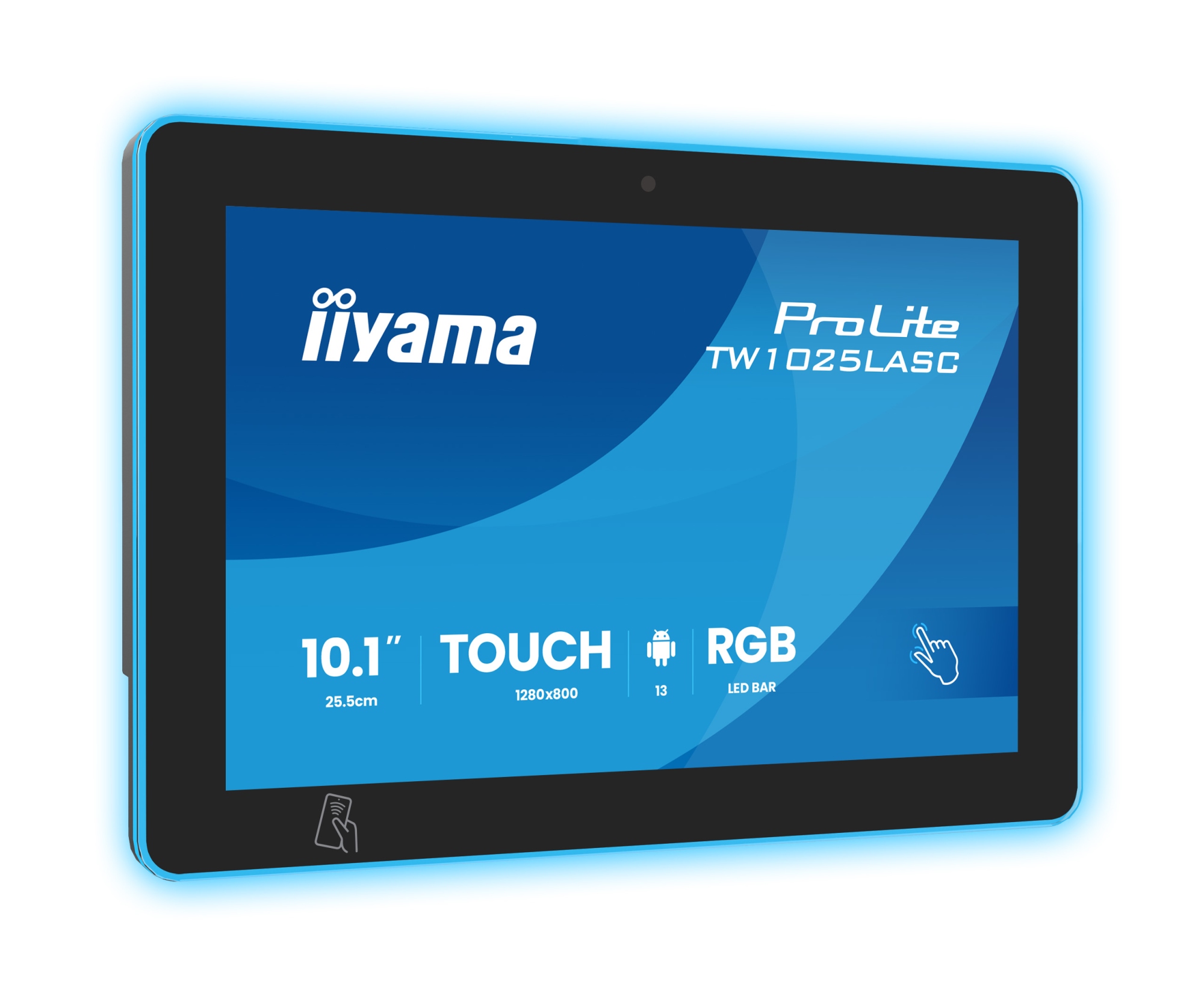ProLite TW1025LASC-B3PNR pantalla para PC 25,6 cm (10.1") 1280 x 800 Pixeles WXGA LED Pantalla táctil Multi-usuario Negro