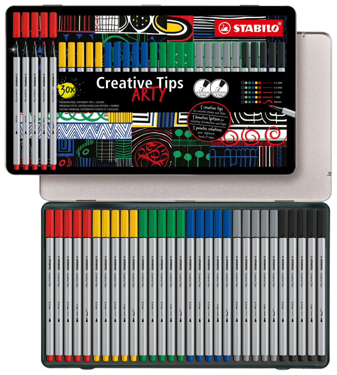 ARTY Estuche 30 uds. en 6 colores