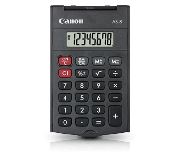 AS-8 calculadora Bolsillo Pantalla de calculadora Gris