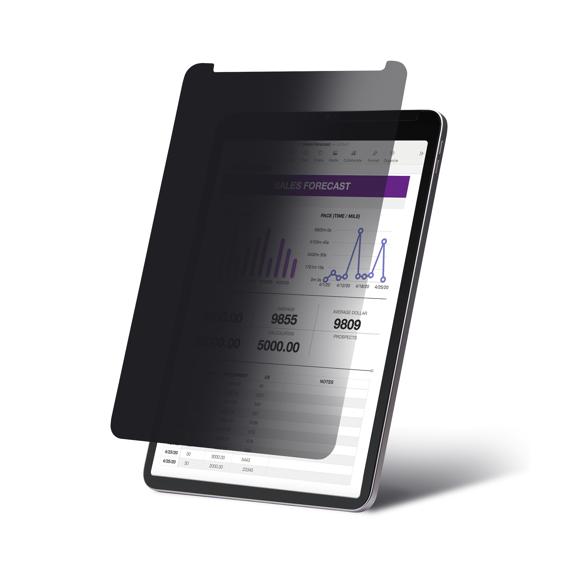 Filtro de Privacidad Táctil de 4 Vías para Orientación Horizontal/Vertical +/-30&deg Anti Luz Azul (51%) Antirreflejo para iPad Pro de 11 Pulgadas