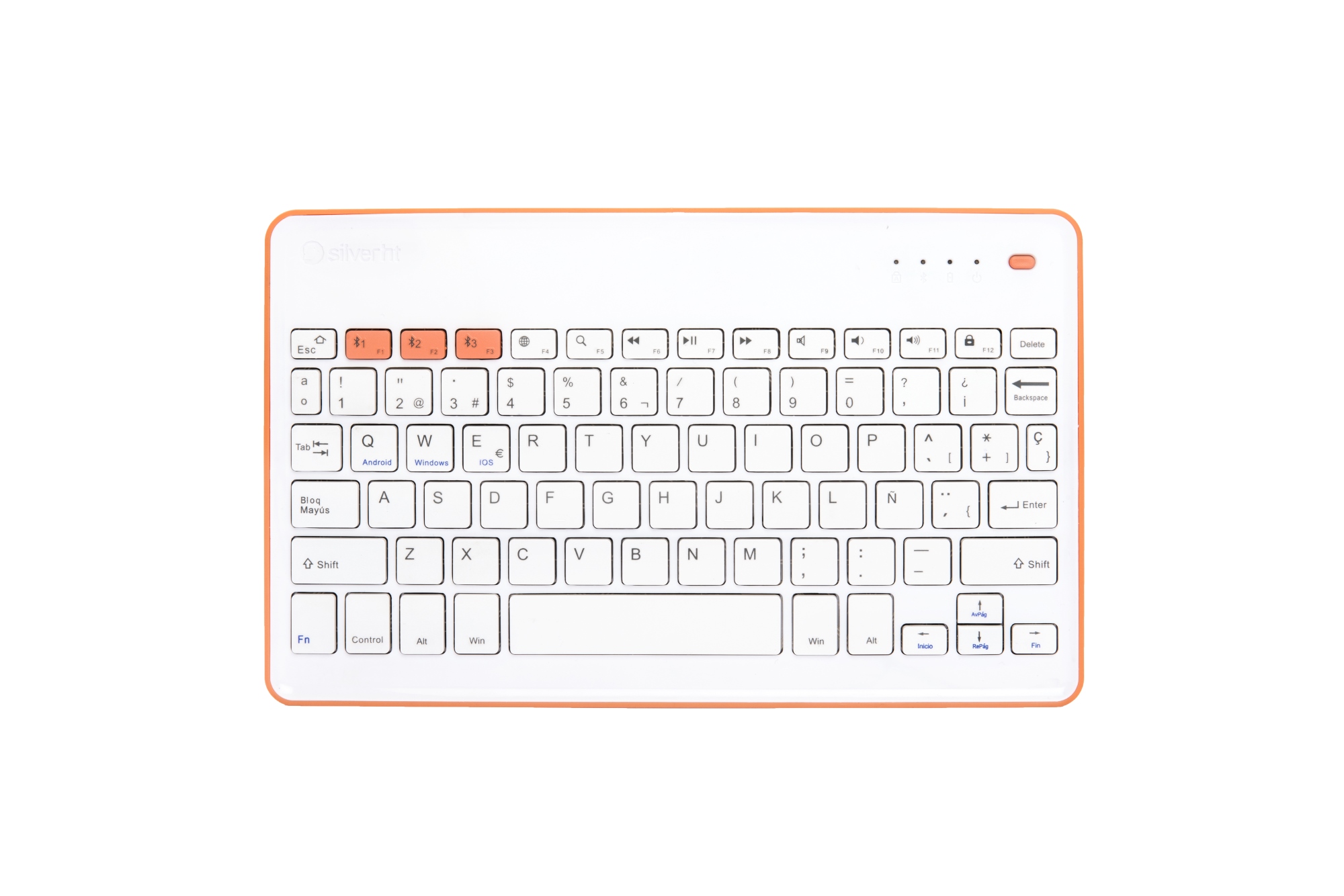 Wireless KB White + Peach