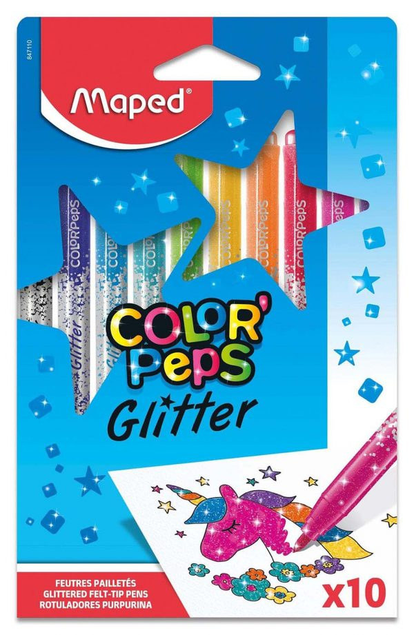ColorPeps 847110 rotulador Medio Negro, Rosa, Azul, Verde, Naranja, Rojo, Violeta, Amarillo 10 pieza(s)