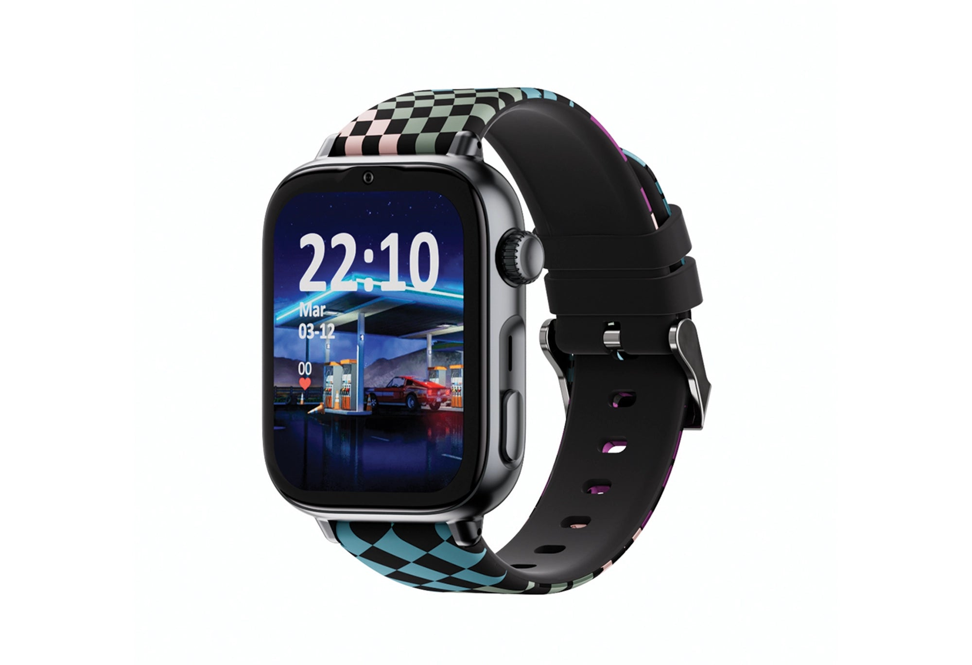 SaveWatch Plus 2 4,7 cm (1.85") AMOLED Digital 410 x 502 Pixeles Pantalla táctil 4G Negro Wifi GPS (satélite)