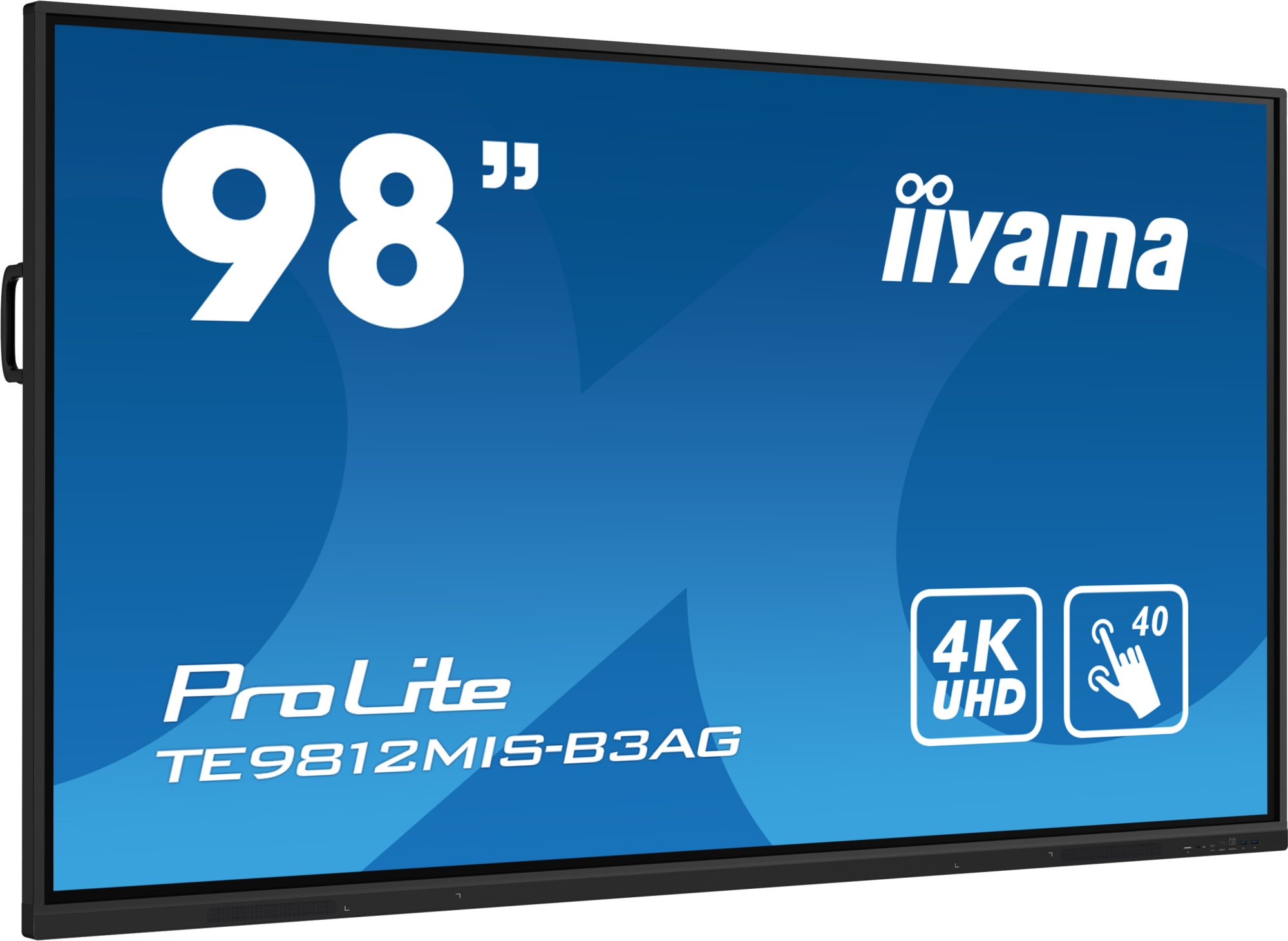 TE9812MIS-B3AG pantalla de señalización Diseño de quiosco 2,48 m (97.5") LCD Wifi 400 cd / m² 4K Ultra HD Negro Pantalla táctil Procesador incorporado Android 11 24/7