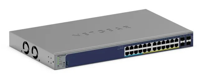 GS728TXUP Gestionado Gigabit Ethernet (10/100/1000) Energía sobre Ethernet (PoE) 1U Gris