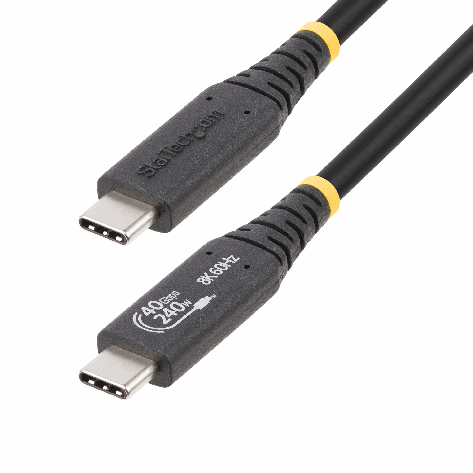 Cable USB4 de 1m - Cable USB-C Certificado USB-IF 40Gbps - Cable USB Tipo C - Power Delivery PD de 240W 5A - Modo Alt DP 8K 120Hz/4K 240Hz - Compatible con Thunderbolt