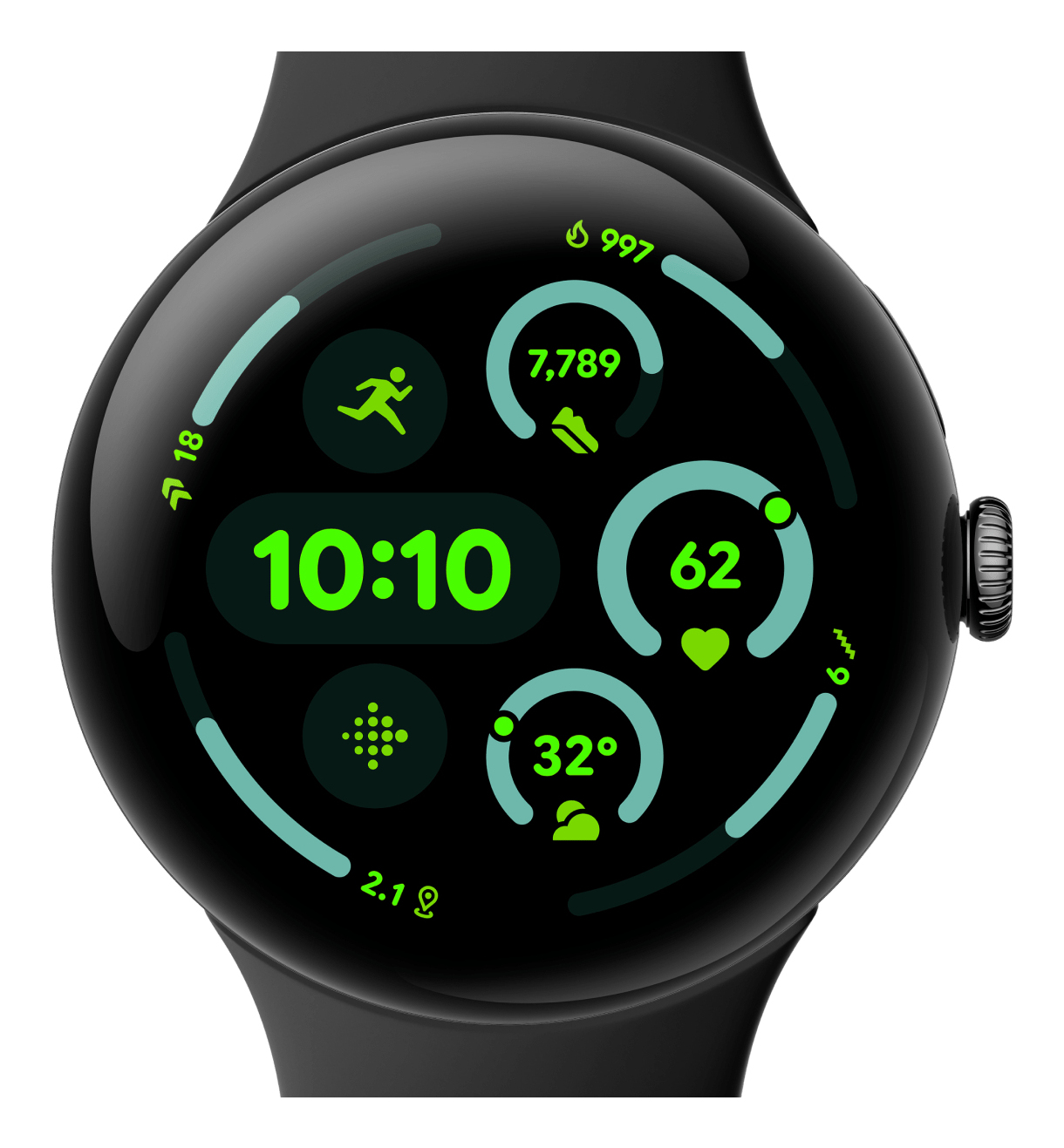Pixel Watch 3 AMOLED 45 mm Digital Pantalla táctil Negro Wifi GPS (satélite)