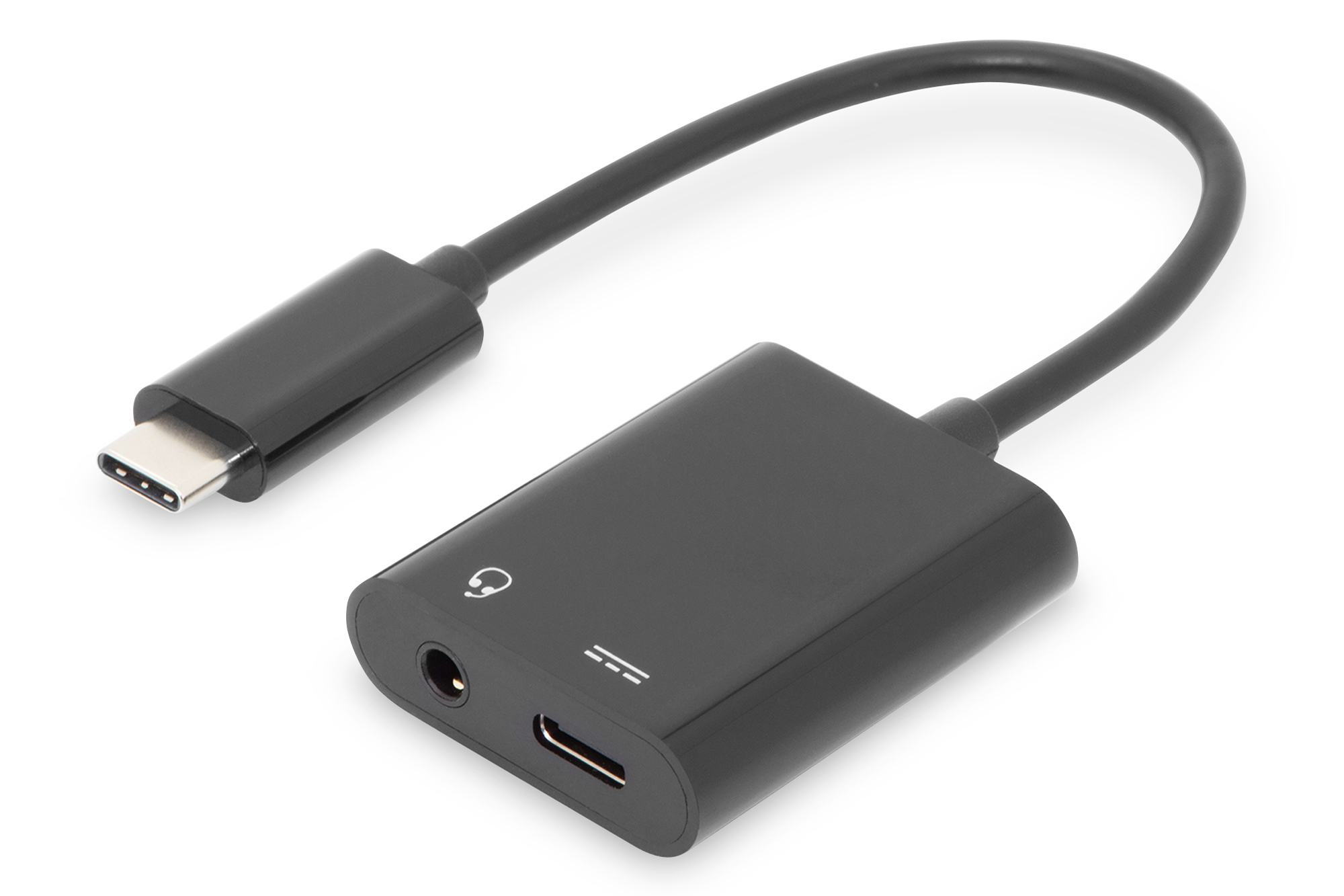 Adaptador / convertidor USB-C, USB-C a USB-C + conector de 3,5 mm