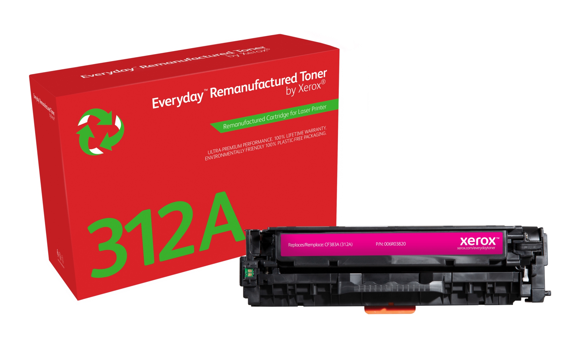 Everyday Tóner Everyday Magenta remanufacturado de Xerox es compatible con HP 312A (CF383A), Capacidad estándar