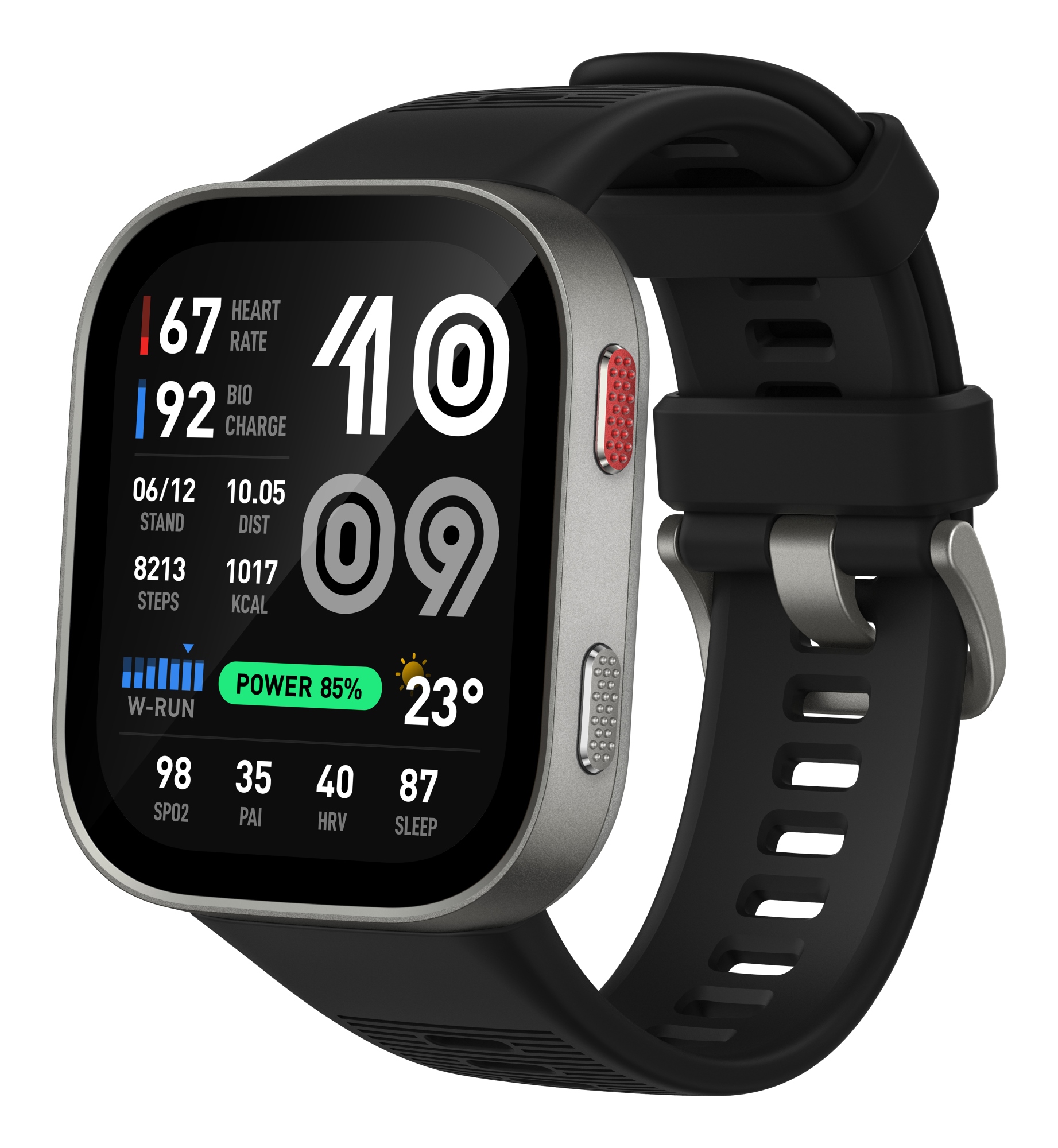 Bip Max 5,26 cm (2.07") AMOLED Digital 432 x 514 Pixeles Pantalla táctil Plata Wifi GPS (satélite)