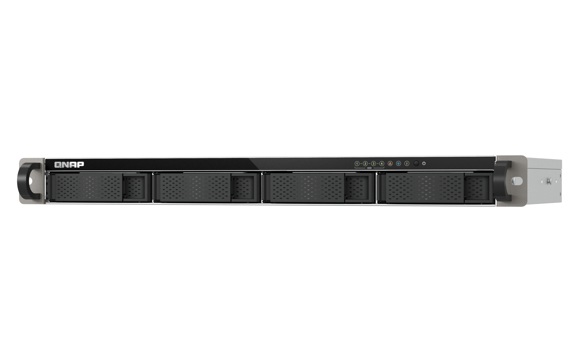 TS-432XeU NAS Bastidor (1U) 4 GB DDR4 0 TB QNAP QTS Negro, Gris