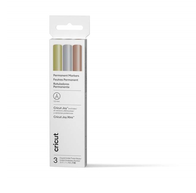 Joy Metallic marcador permanente Cobre, Oro, Plata 3 pieza(s)
