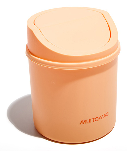 DESKBINPF papelera Alrededor Plástico Durazno