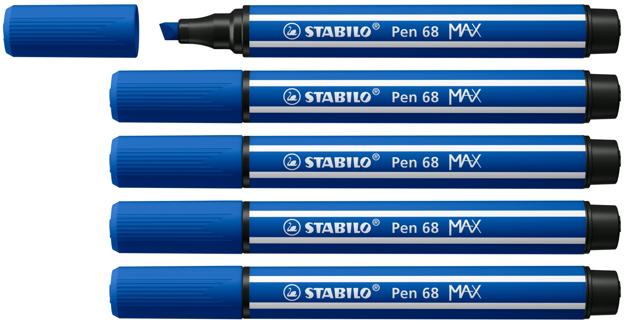 Pen 68 MAX rotulador Azul 5 pieza(s)