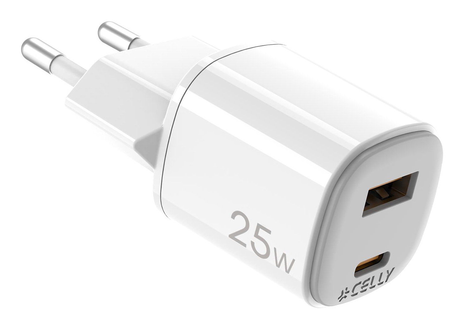 UPTC1USB1USBC25 cargador de dispositivo móvil Cámara digital, Micrófono, Smartphone, Tableta, Teléfono Blanco USB Interior