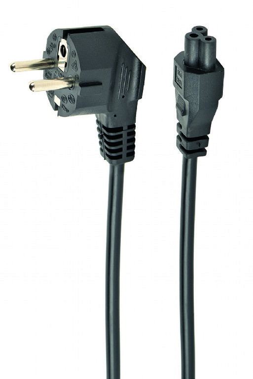 PC-186-ML12-0.5M cable de transmisión Negro 0,5 m CEE 7/7 C5 acoplador