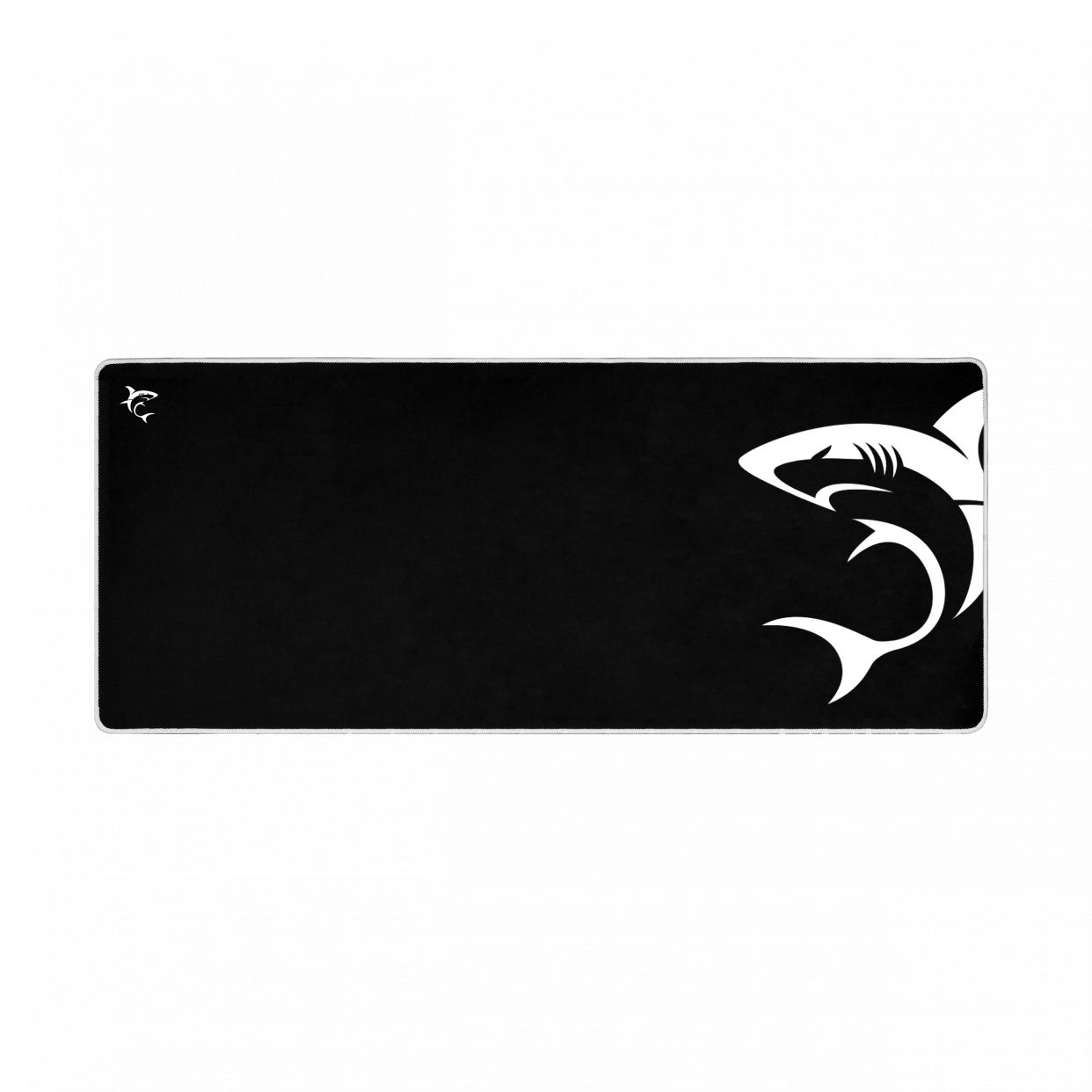 SHARK XL alfombrilla para ratón Alfombrilla de ratón para juegos Negro, Blanco