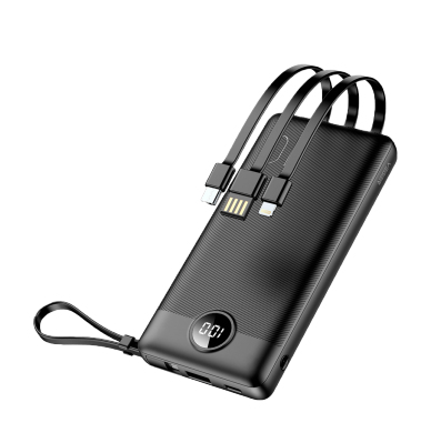VG-W1116 batería externa Polímero de litio 10000 mAh Negro