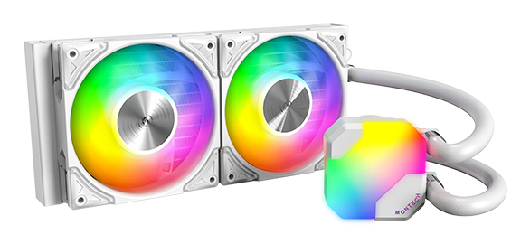 HyperFlow ARGB 240 Procesador Sistema de refrigeración líquida todo en uno 12 cm Blanco 1 pieza(s)
