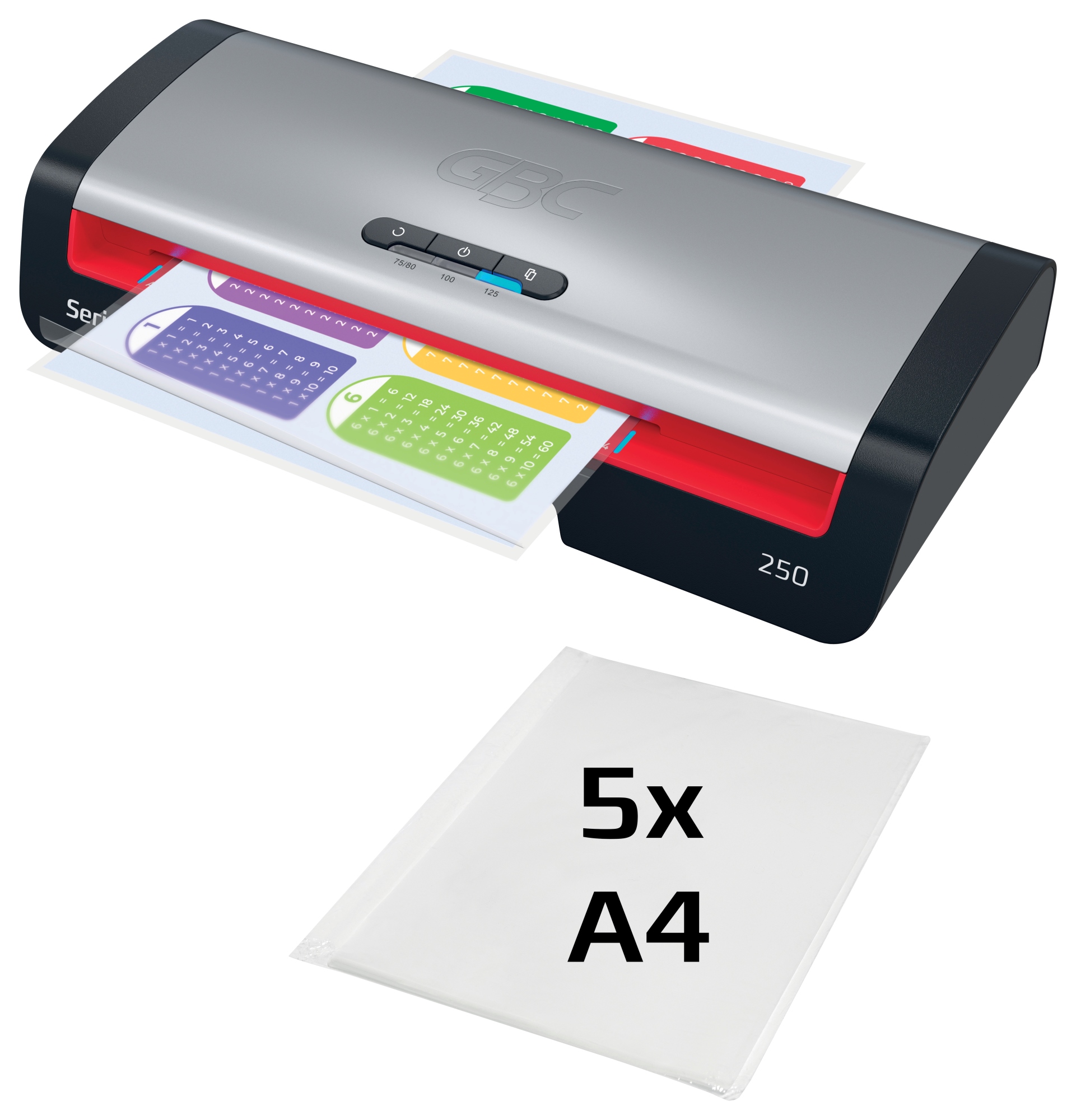 4410070EU laminador Laminadora térmica 500 mm/min Negro, Acero inoxidable