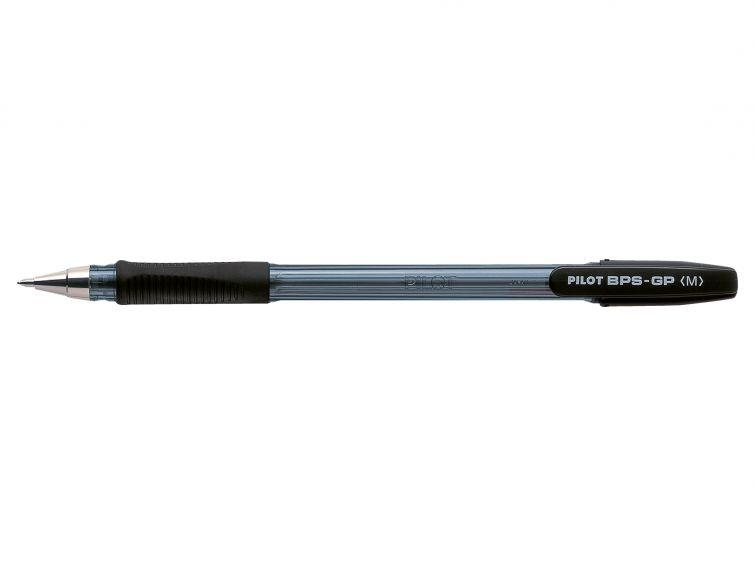 BPS-GP Bolígrafo Medio Negro 12pieza(s)